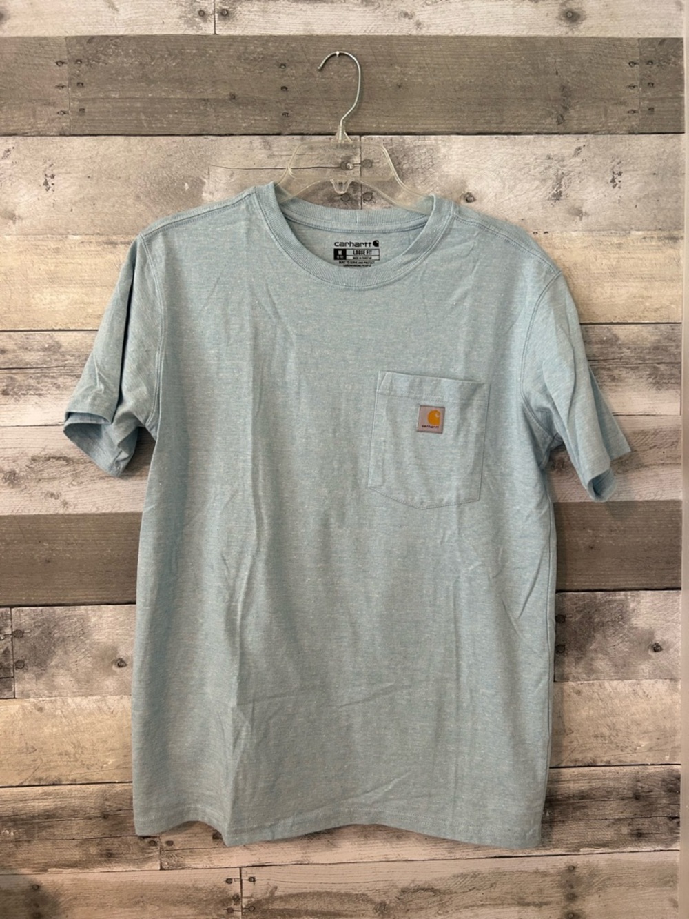 Carhartt Light Blue Heather Pocket Tee